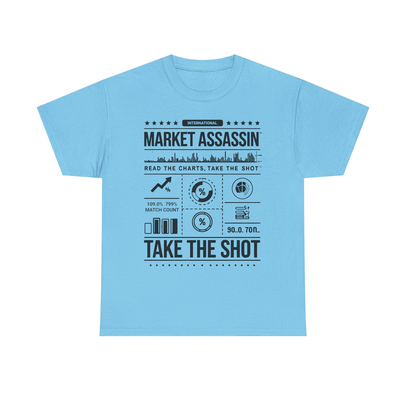 Market Assassin™ Unisex Heavy Cotton Tee – Sky Blue
