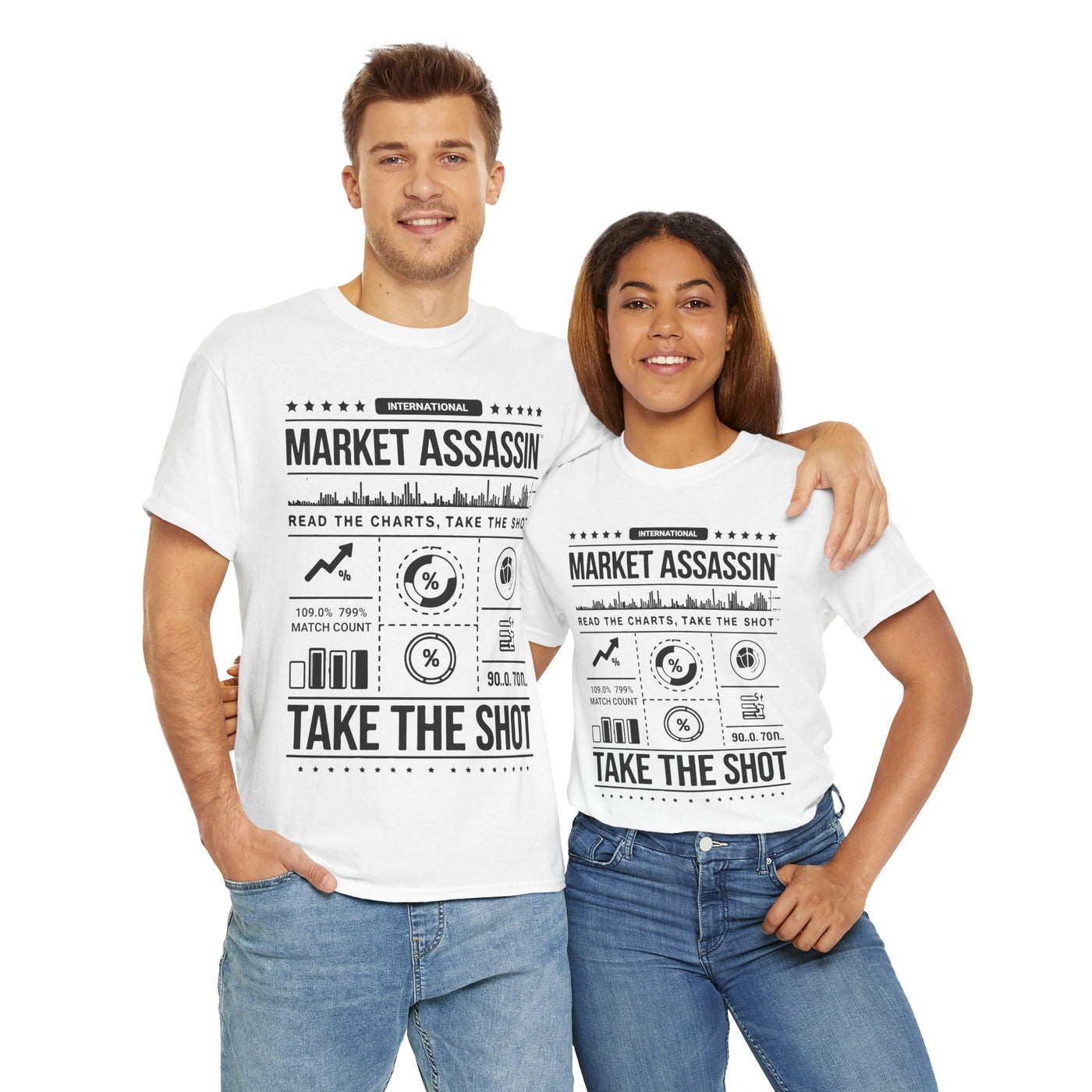 Market Assassin™ Unisex Heavy Cotton Tee – White