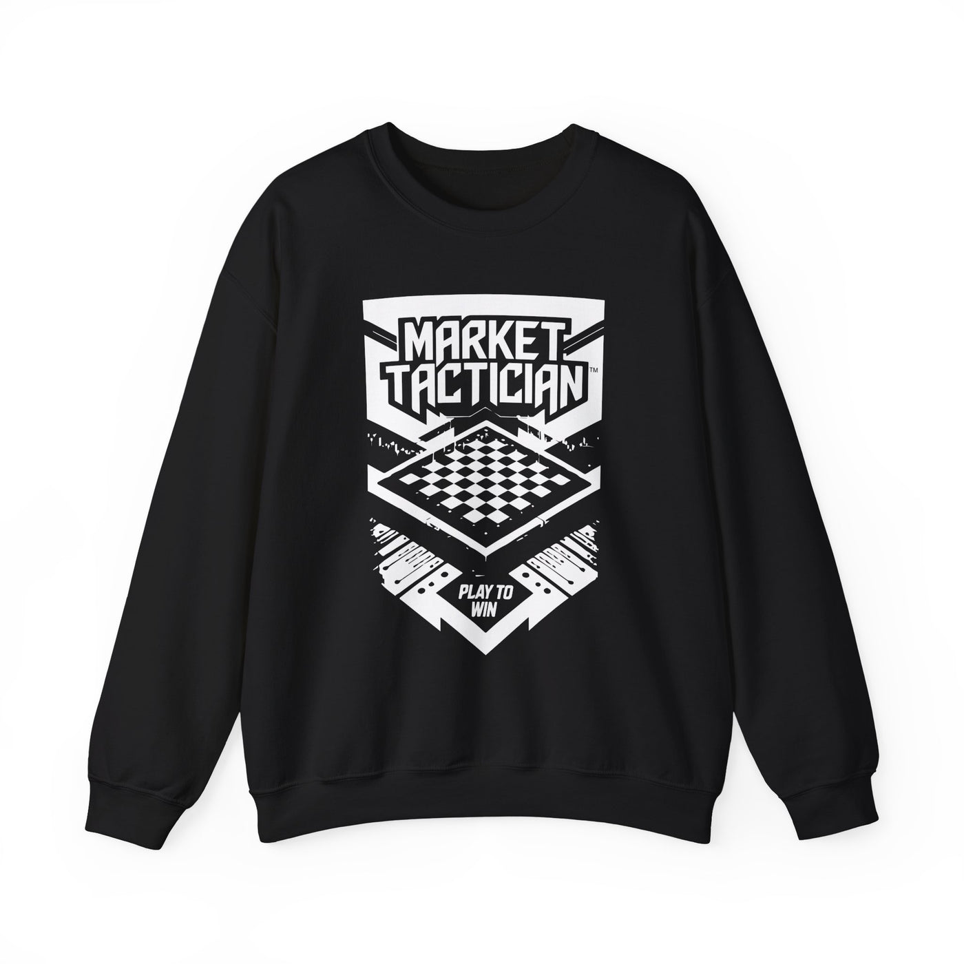 Market Tactician™ Crewneck Unisex Sweatshirt – Black