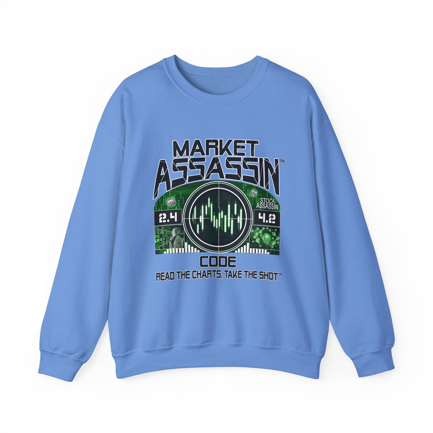 Market Assassin™ Heavy Blend Unisex Crewneck Sweatshirt – Carolina Blue