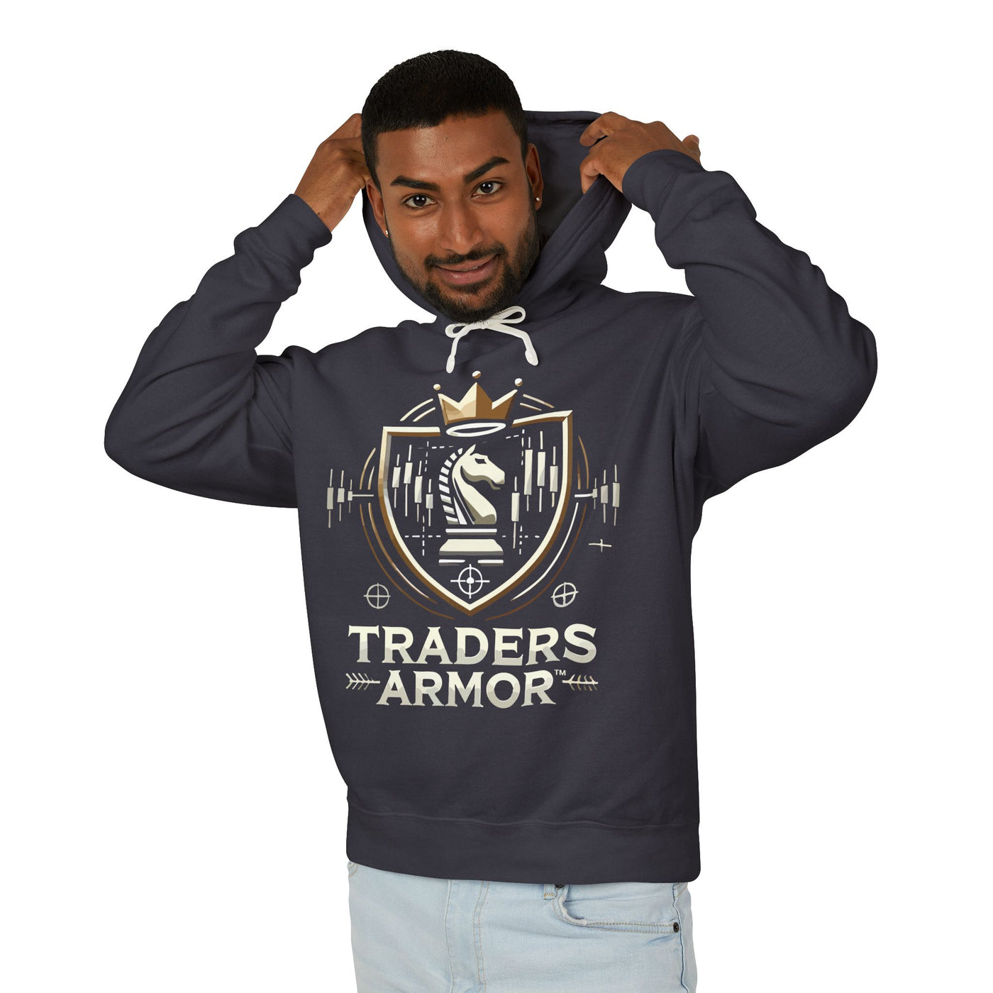 Traders Armor™ Unisex Lightweight Hooded Sweatshirt - Dark Grey