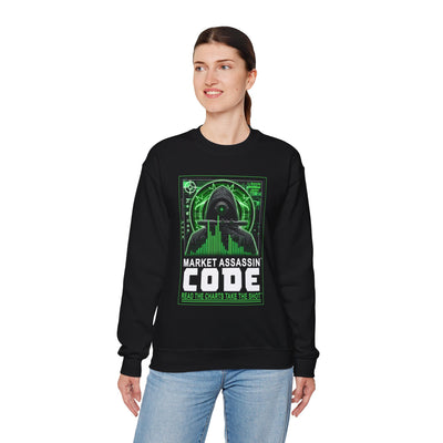 Market Assassin™ Unisex Heavy Cotton Crewneck Sweatshirt – Black