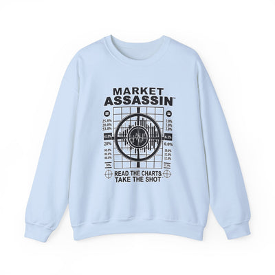 Market Assassin™ Heavy Blend Crewneck Unisex Sweatshirt – Light Blue