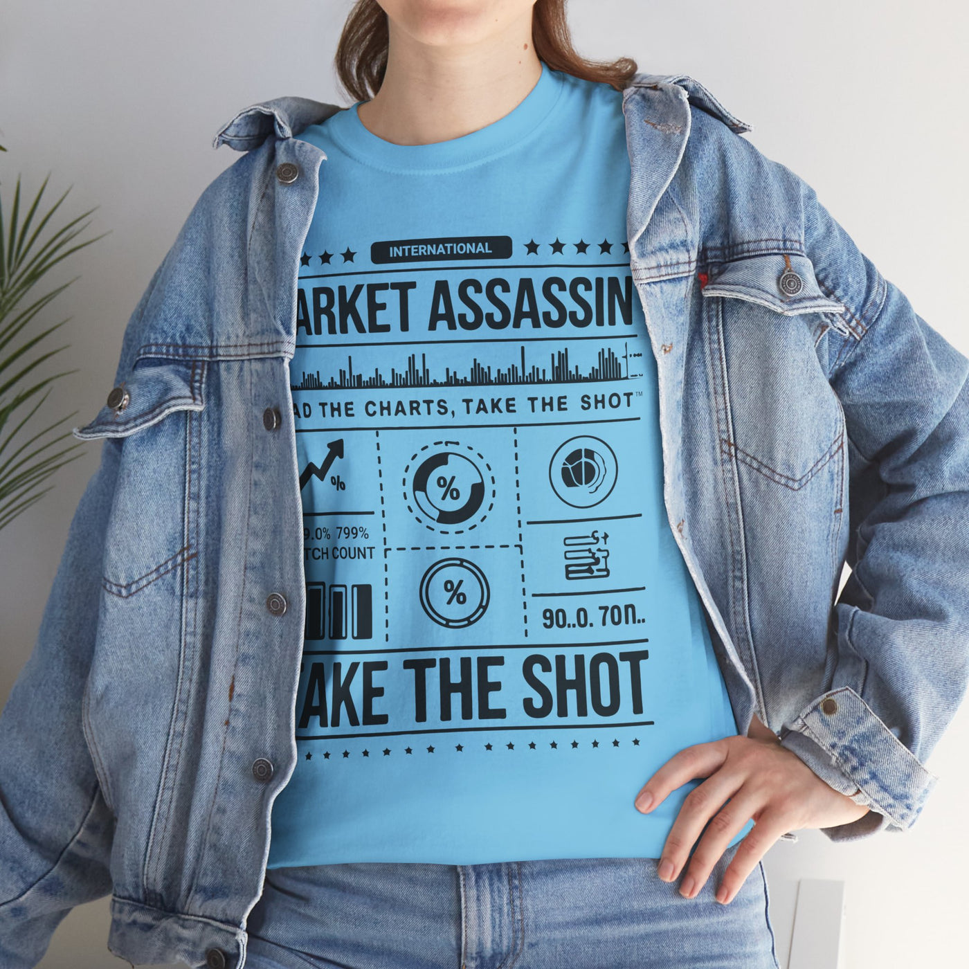 Market Assassin™ Unisex Heavy Cotton Tee – Sky Blue