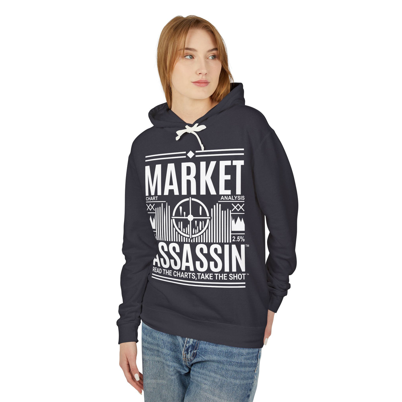 Market Assassin™ Unisex Lightweight Hoodie – Black