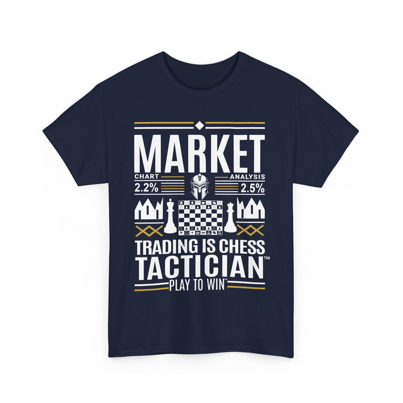 Market Tactician™ Unisex Heavy Cotton Tee – Navy