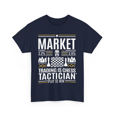 Market Tactician™ Unisex Heavy Cotton Tee – Navy