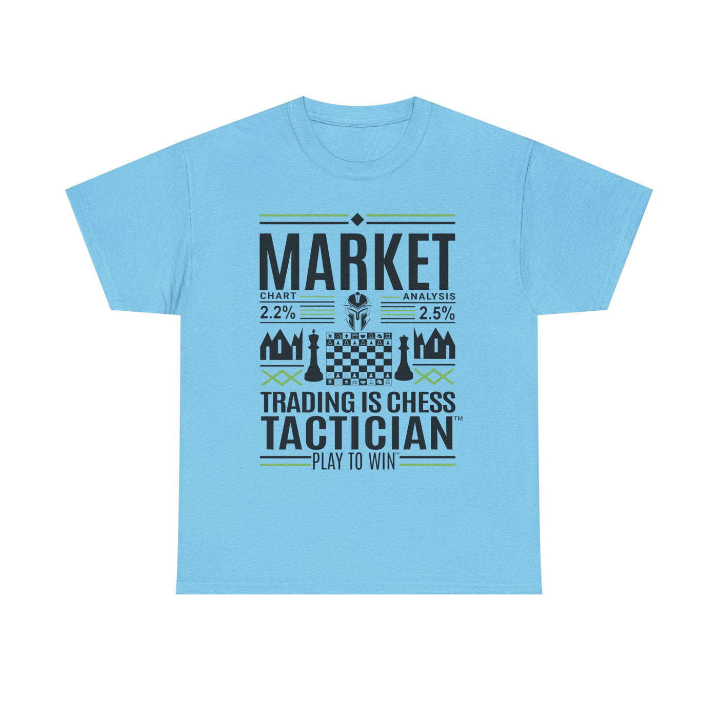 Market Tactician™ Unisex Heavy Cotton Tee – Sky Blue