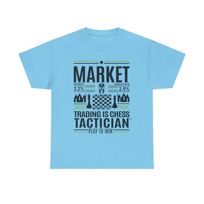 Market Tactician™ Unisex Heavy Cotton Tee – Sky Blue