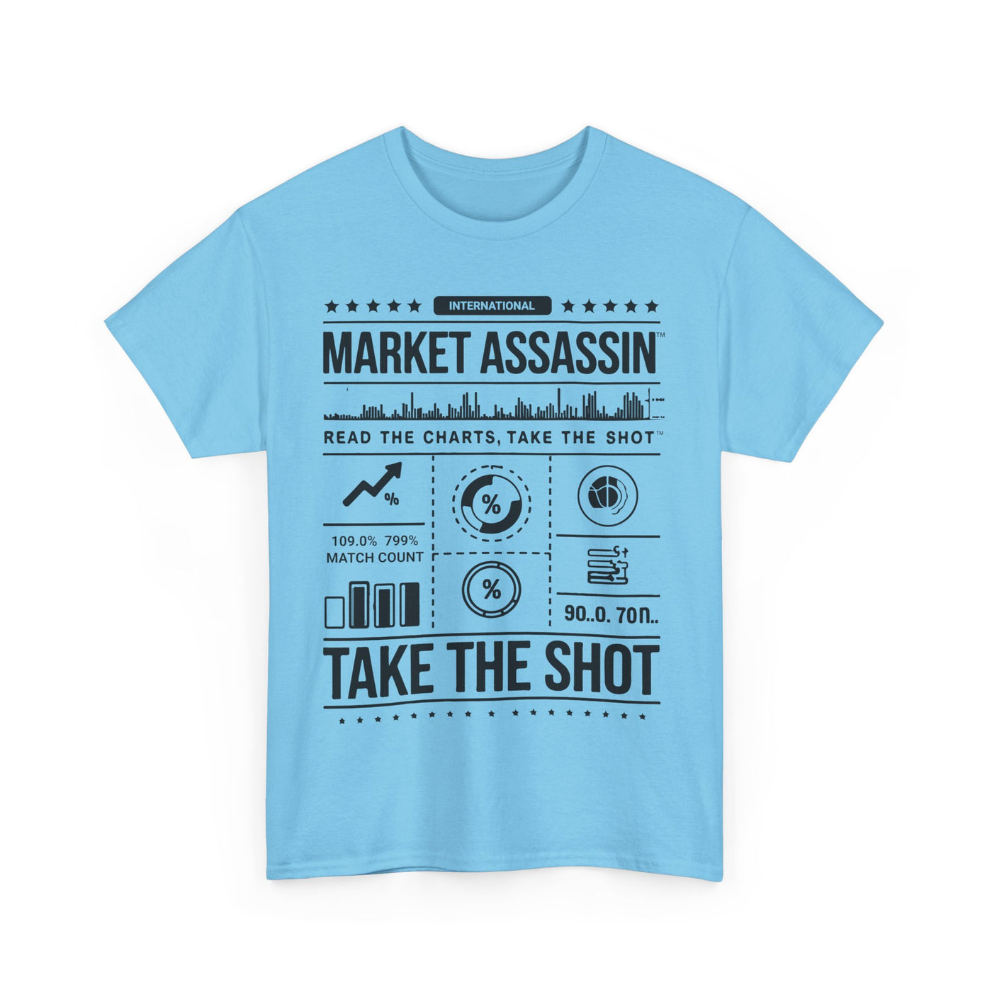 Market Assassin™ Unisex Heavy Cotton Tee – Sky Blue