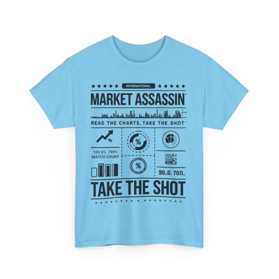 Market Assassin™ Unisex Heavy Cotton Tee – Sky Blue