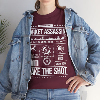 Market Assassin™ Unisex Heavy Cotton Tee – Maroon