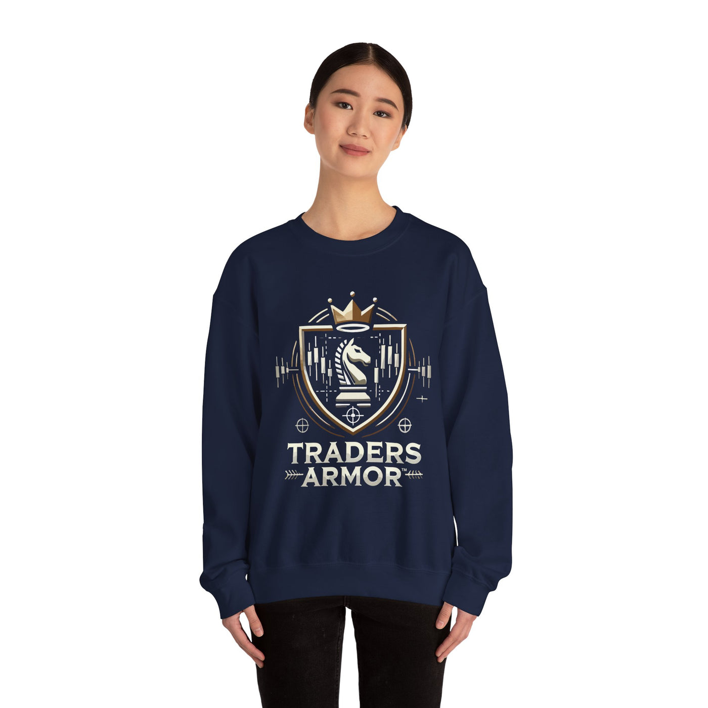Traders Armor™ Unisex Heavy Blend Crewneck Sweatshirt - Navy
