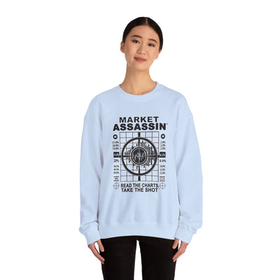 Market Assassin™ Heavy Blend Crewneck Unisex Sweatshirt – Light Blue