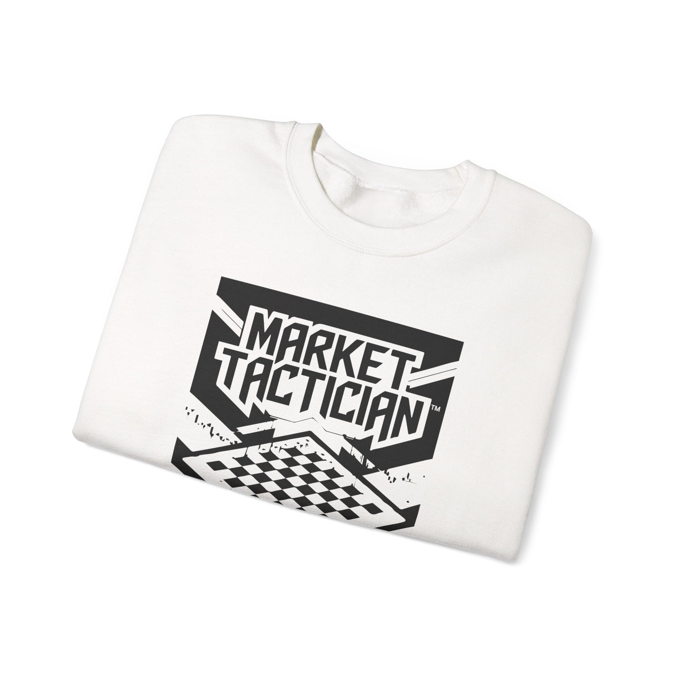 Market Tactician™ Crewneck Unisex Sweatshirt – White