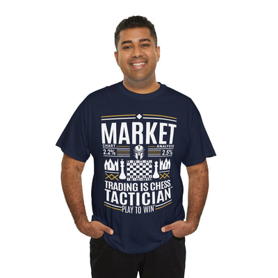Market Tactician™ Unisex Heavy Cotton Tee – Navy