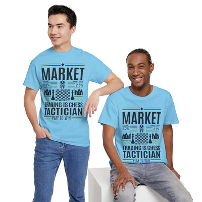 Market Tactician™ Unisex Heavy Cotton Tee – Sky Blue
