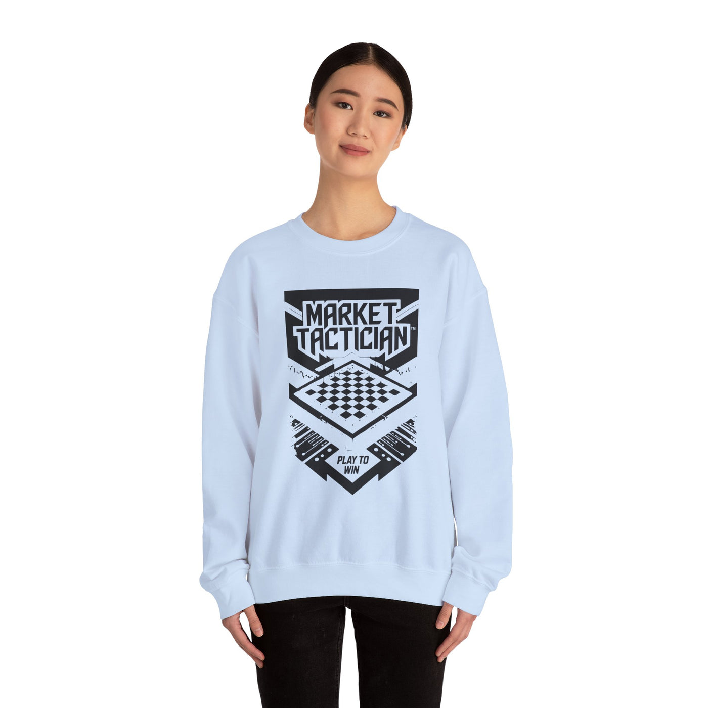 Market Tactician™ Crewneck Unisex Sweatshirt – Light Blue