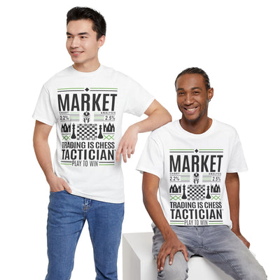 Market Tactician™ Unisex Heavy Cotton Tee – White