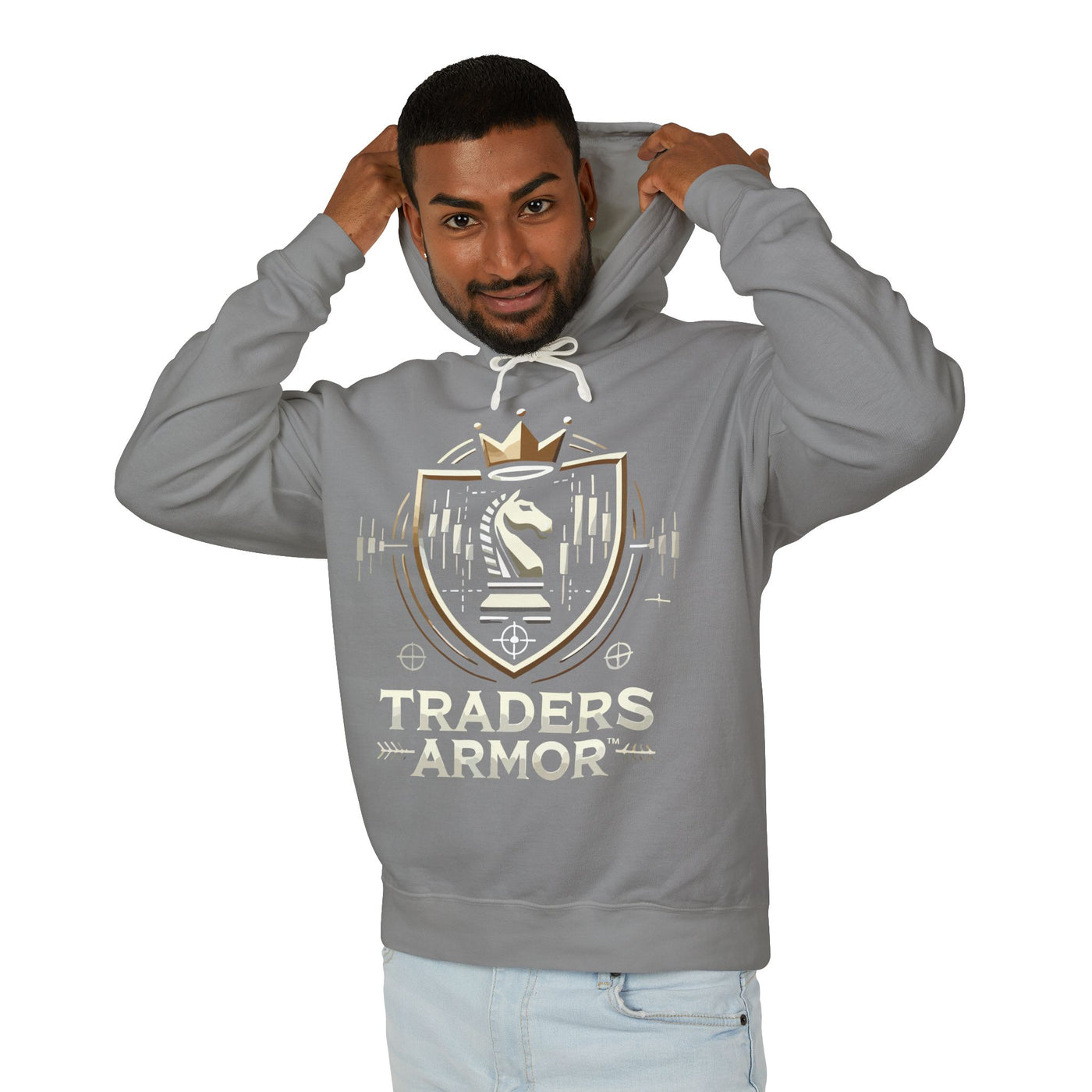 Traders Armor™ Unisex Lightweight Hooded Sweatshirt - Grey