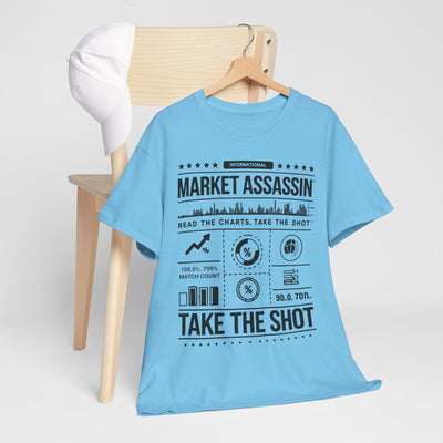 Market Assassin™ Unisex Heavy Cotton Tee – Sky Blue