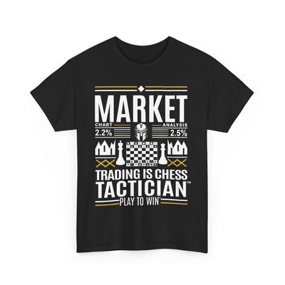 Market Tactician™ Unisex Heavy Cotton Tee – Black
