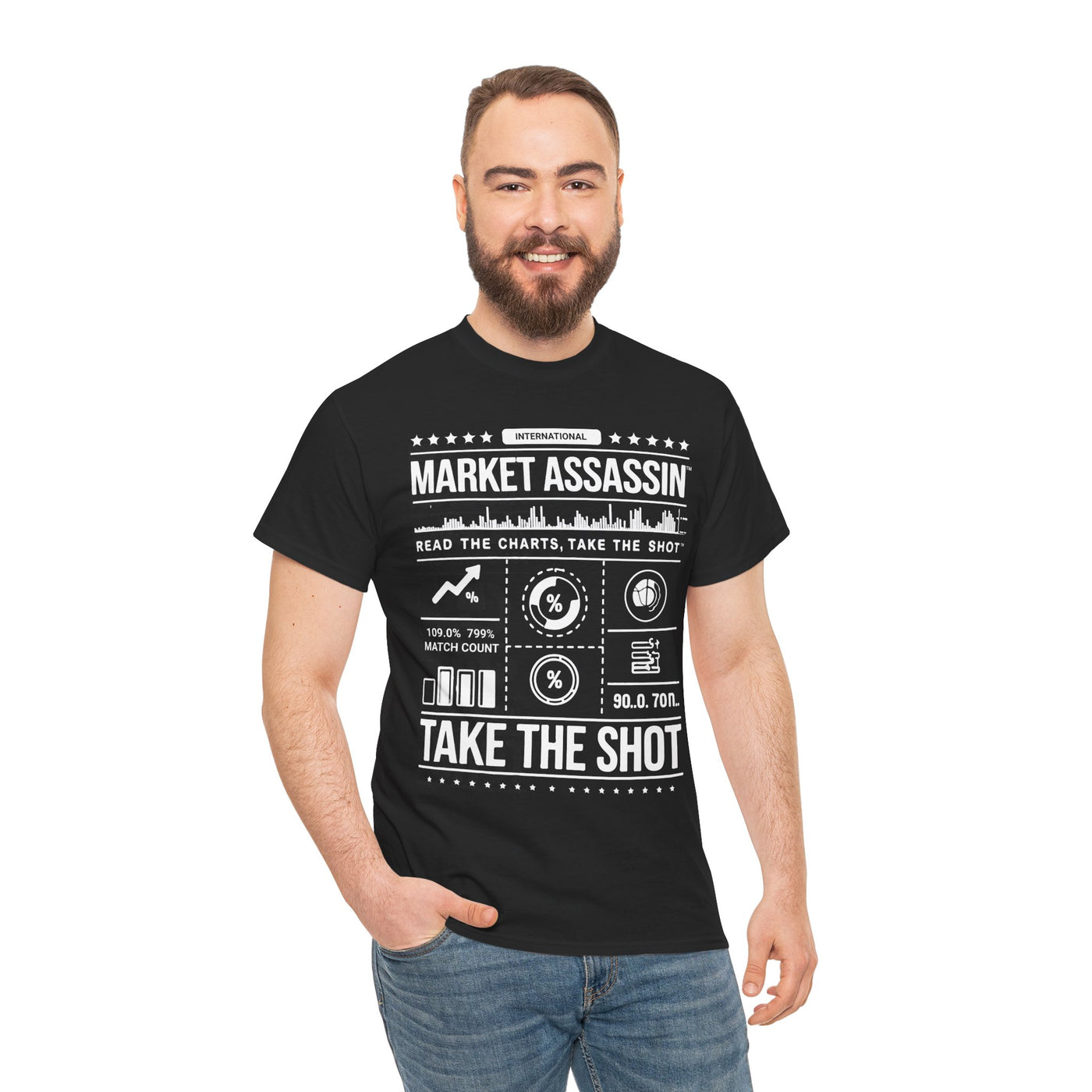 Market Assassin™ Unisex Heavy Cotton Tee – Black