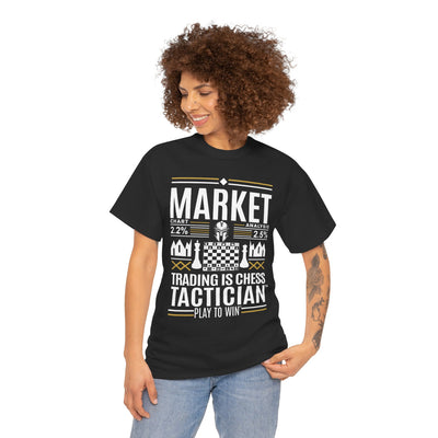 Market Tactician™ Unisex Heavy Cotton Tee – Black