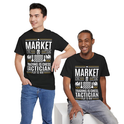 Market Tactician™ Unisex Heavy Cotton Tee – Black