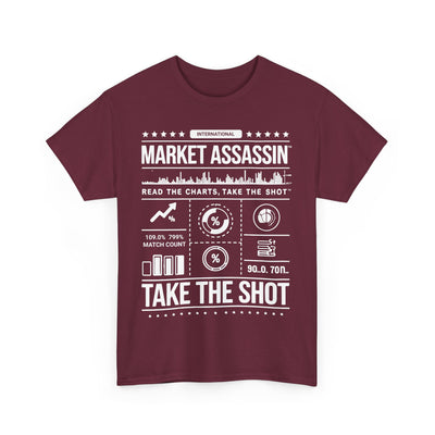 Market Assassin™ Unisex Heavy Cotton Tee – Maroon