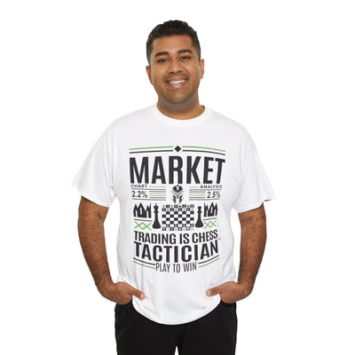 Market Tactician™ Unisex Heavy Cotton Tee – White