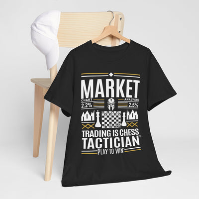 Market Tactician™ Unisex Heavy Cotton Tee – Black