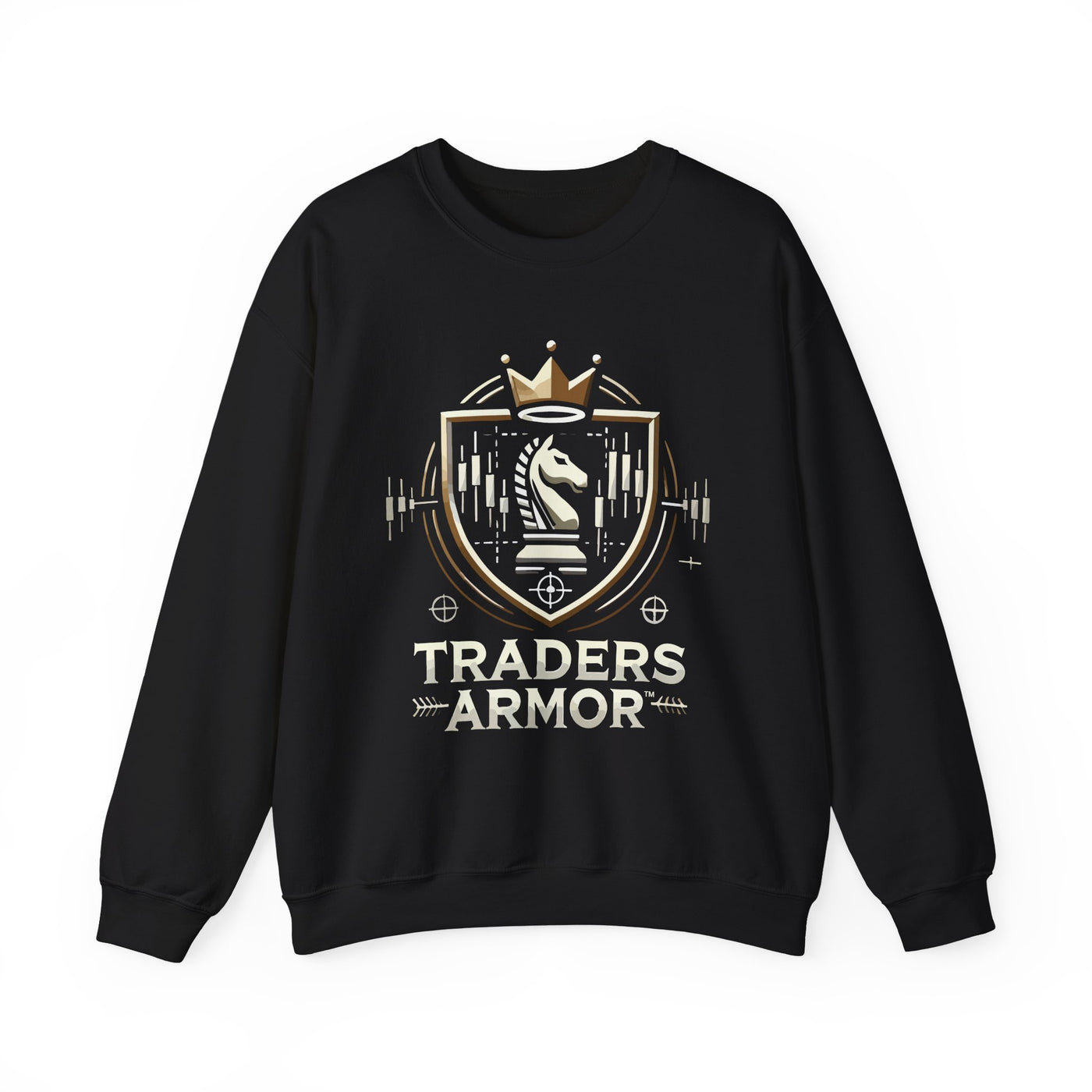Traders Armor™ Unisex Heavy Blend Crewneck Sweatshirt - Black