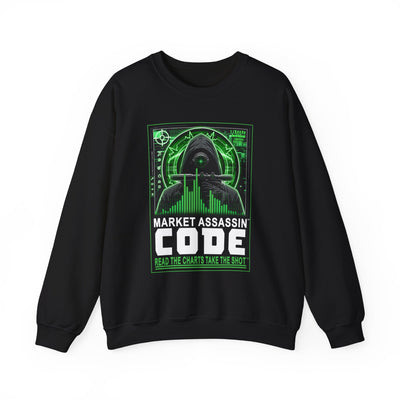 Market Assassin™ Unisex Heavy Cotton Crewneck Sweatshirt – Black