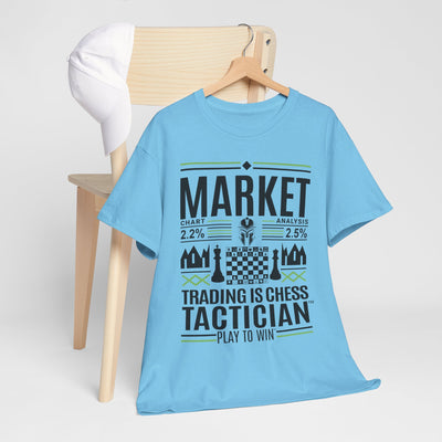 Market Tactician™ Unisex Heavy Cotton Tee – Sky Blue