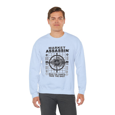 Market Assassin™ Heavy Blend Crewneck Unisex Sweatshirt – Light Blue