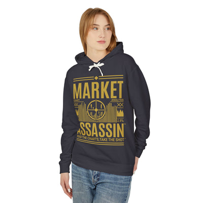 Market Assassin™ Unisex Lightweight Hooded Sweatshirt - Dark Grey