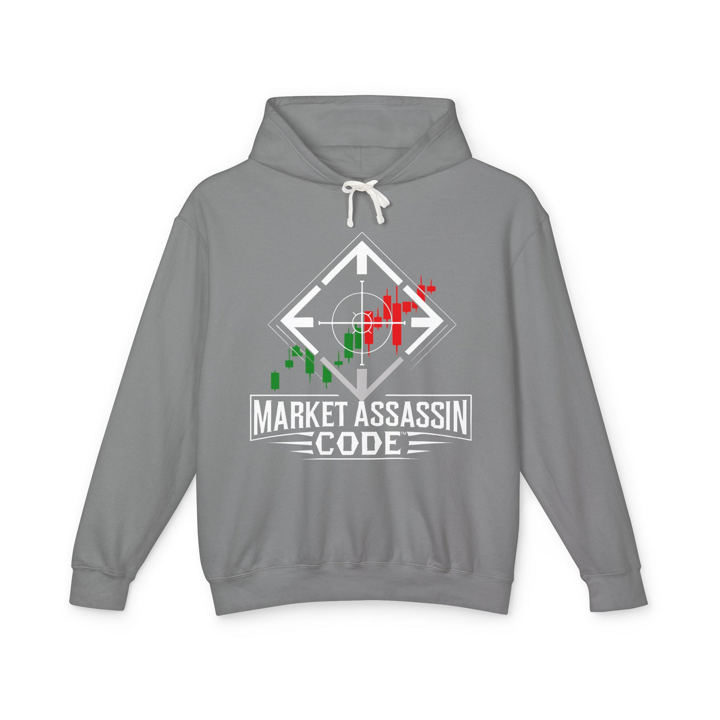 Market Assassin™ Unisex Lightweight Hoodie – Grey