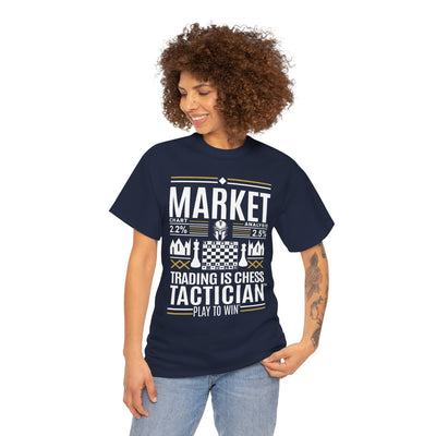 Market Tactician™ Unisex Heavy Cotton Tee – Navy