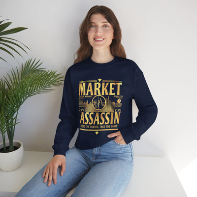 Market Assassin™ Heavy Blend Unisex Crewneck Sweatshirt – Navy