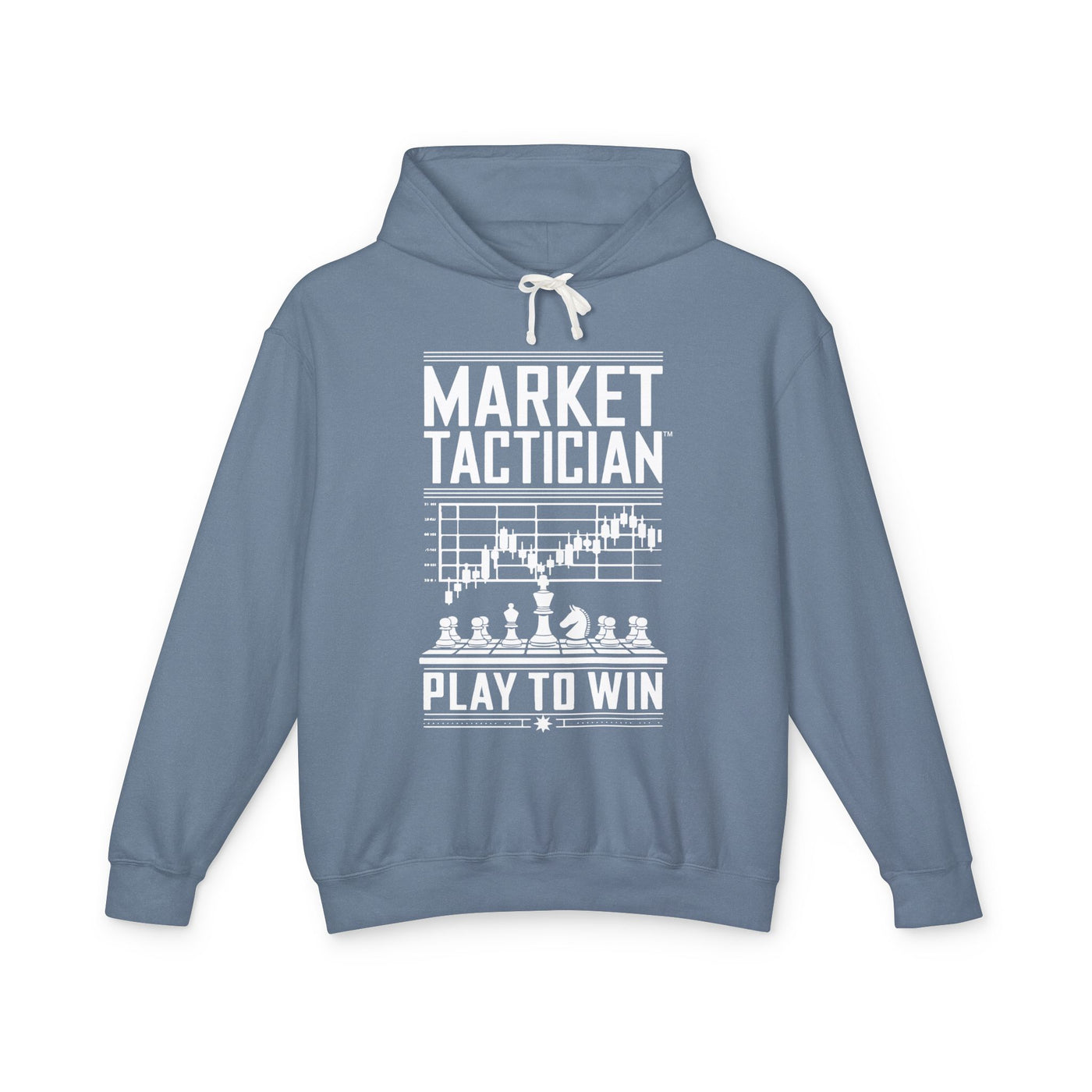Market Tactician™ Lightweight Unisex Hoodie– Blue Jean