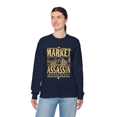 Market Assassin™ Heavy Blend Unisex Crewneck Sweatshirt – Navy
