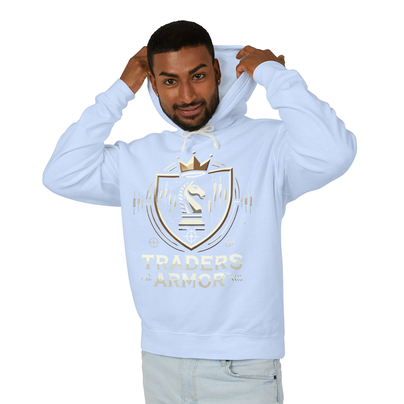 Traders Armor™ Unisex Lightweight Hooded Sweatshirt - Sky Blue