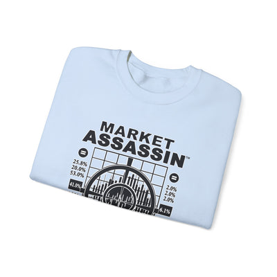 Market Assassin™ Heavy Blend Crewneck Unisex Sweatshirt – Light Blue