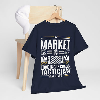 Market Tactician™ Unisex Heavy Cotton Tee – Navy