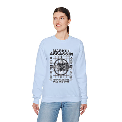 Market Assassin™ Heavy Blend Crewneck Unisex Sweatshirt – Light Blue
