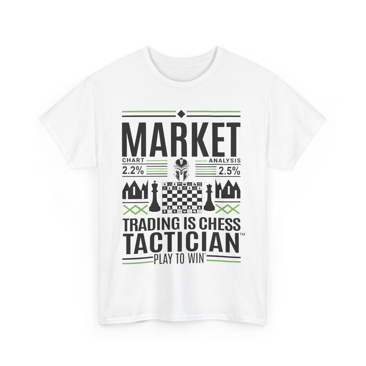 Market Tactician™ Unisex Heavy Cotton Tee – White