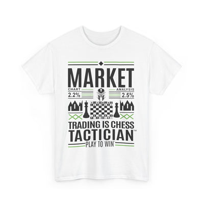 Market Tactician™ Unisex Heavy Cotton Tee – White