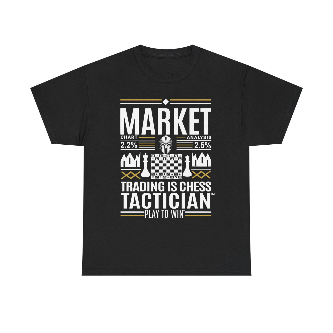 Market Tactician™ Unisex Heavy Cotton Tee – Black
