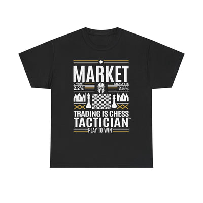 Market Tactician™ Unisex Heavy Cotton Tee – Black
